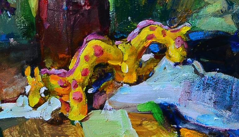 Original Fauvism Still Life Painting by Andrii Kutsachenko