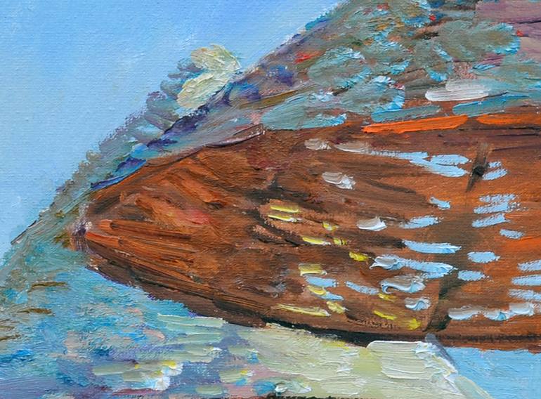 Original Contemporary Beach Painting by Andrii Kutsachenko