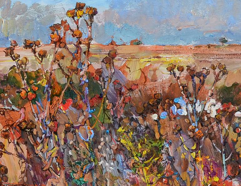 Original Abstract Floral Painting by Andrii Kutsachenko