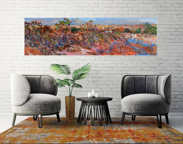 Original Abstract Floral Painting by Andrii Kutsachenko