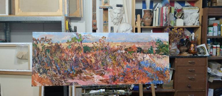 Original Abstract Floral Painting by Andrii Kutsachenko