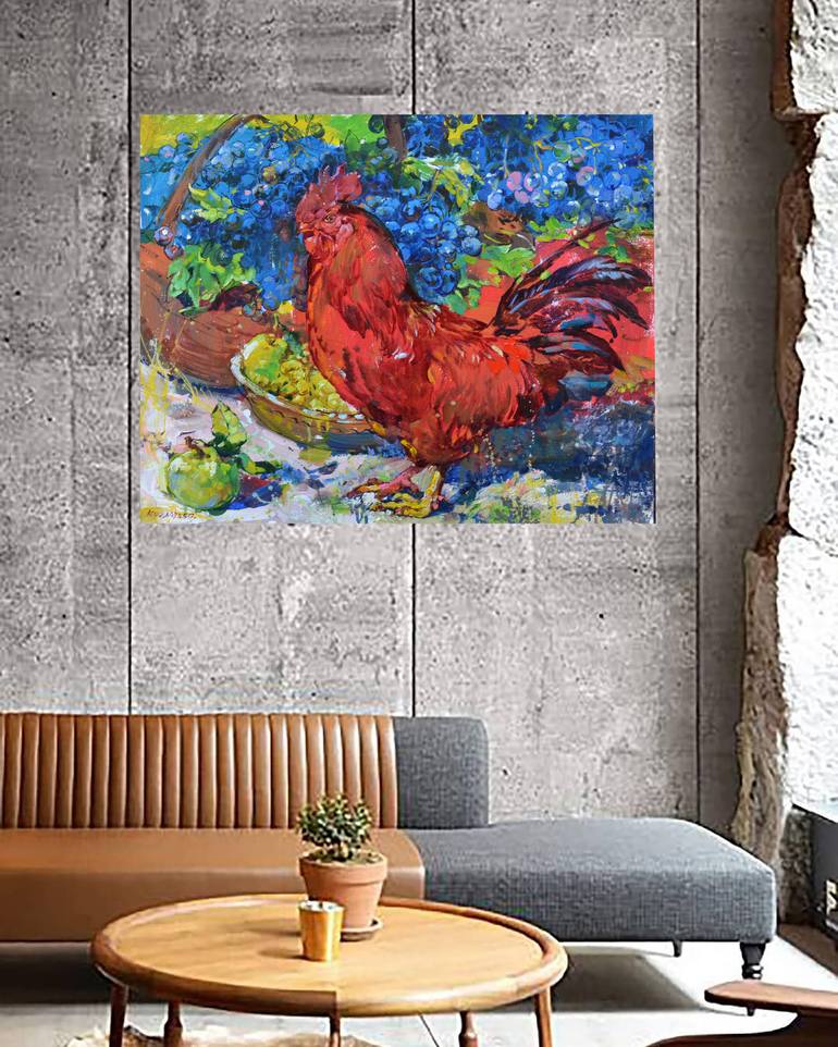 Original Fauvism Animal Painting by Andrii Kutsachenko