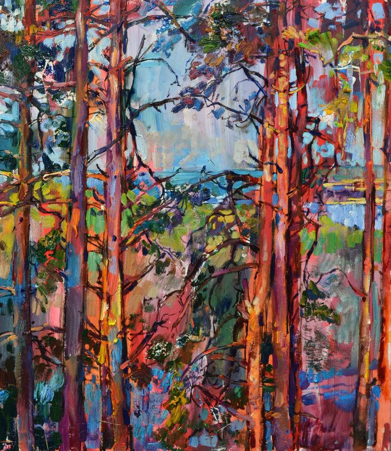 Print of Abstract Landscape Paintings by Andrii Kutsachenko