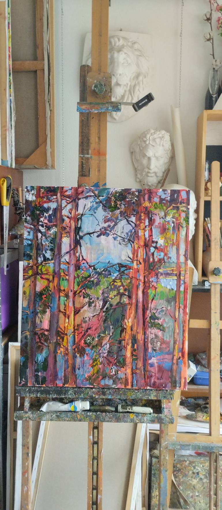 Original Abstract Landscape Painting by Andrii Kutsachenko