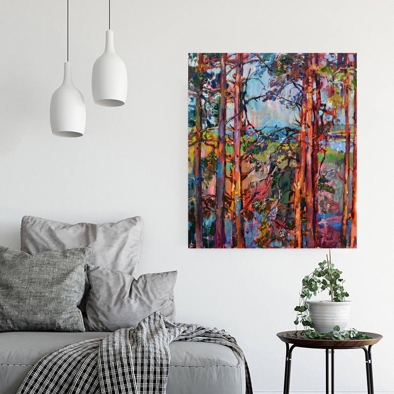 Original Abstract Landscape Painting by Andrii Kutsachenko