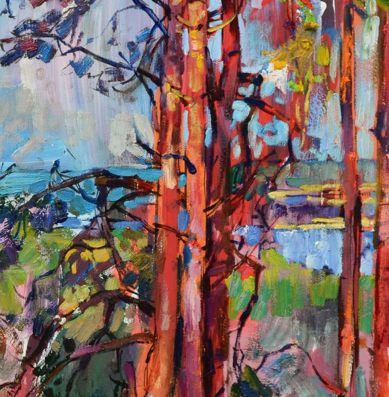 Original Abstract Landscape Painting by Andrii Kutsachenko
