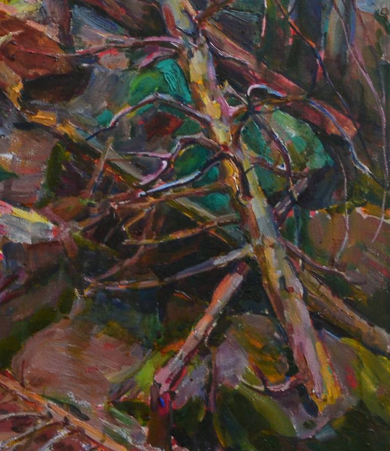 Original Abstract Floral Painting by Andrii Kutsachenko