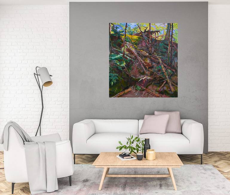 Original Abstract Floral Painting by Andrii Kutsachenko
