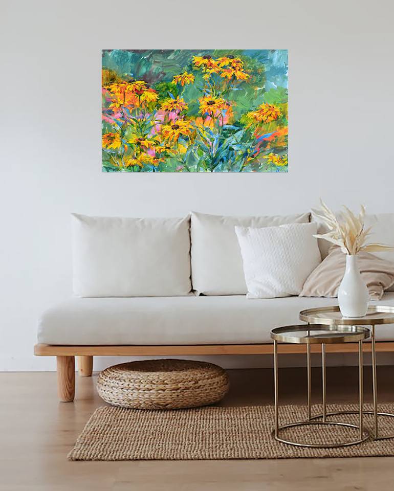 Original Abstract Botanic Painting by Andrii Kutsachenko