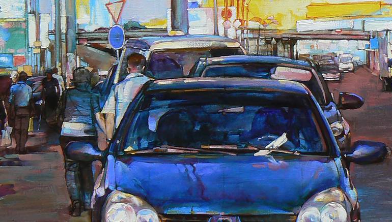 Original Figurative Landscape Painting by Andrii Kutsachenko