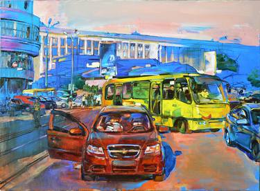 Print of Abstract Expressionism Automobile Paintings by Andrii Kutsachenko