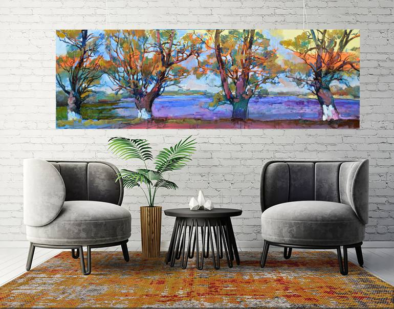 Original Abstract Nature Painting by Andrii Kutsachenko