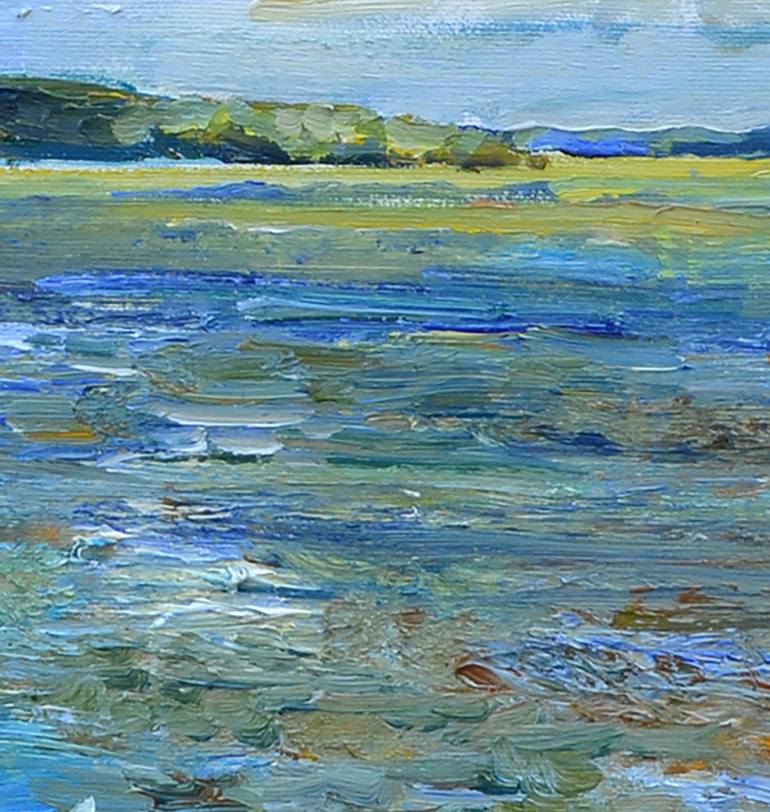 Original Abstract Beach Painting by Andrii Kutsachenko