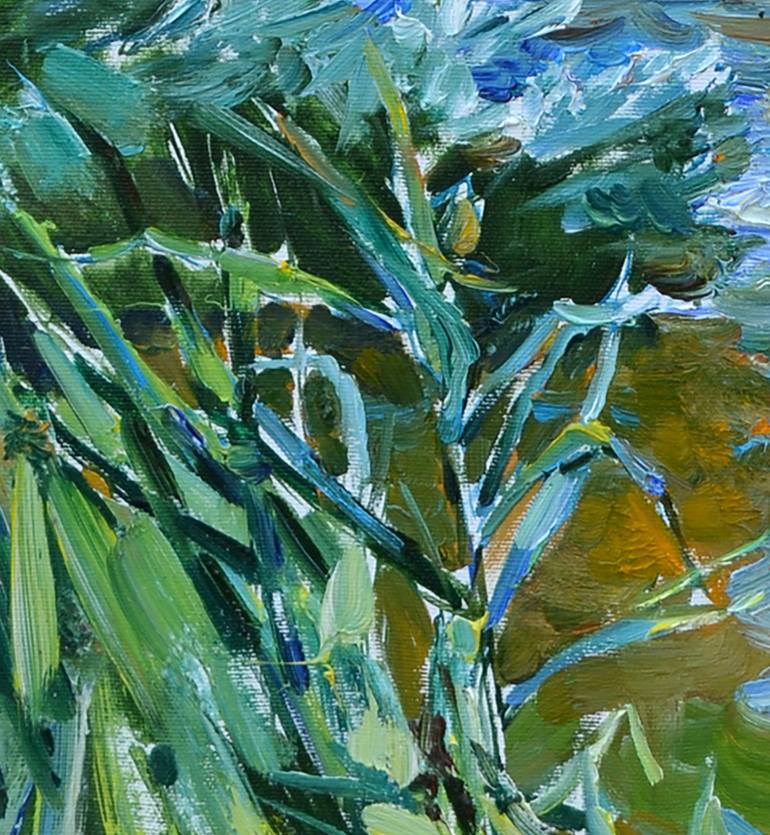 Original Abstract Beach Painting by Andrii Kutsachenko