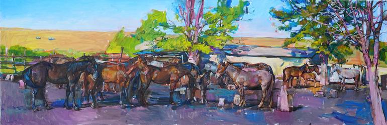Print of Art Deco Horse Paintings by Andrii Kutsachenko