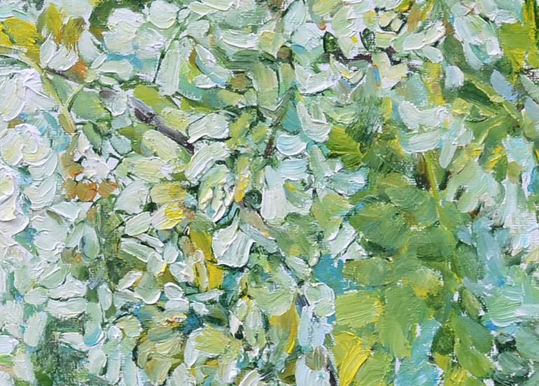 Original Abstract Expressionism Floral Painting by Andrii Kutsachenko