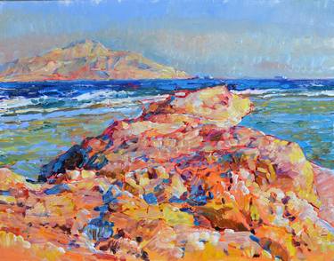 Original Abstract Seascape Paintings by Andrii Kutsachenko