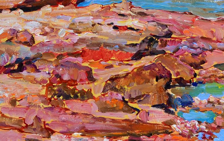 Original Fauvism Seascape Painting by Andrii Kutsachenko