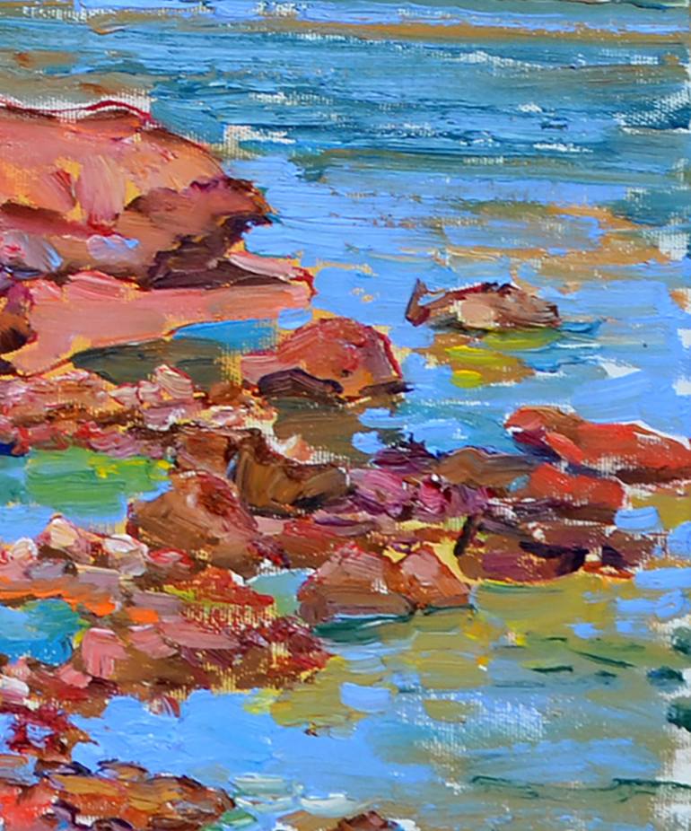 Original Fauvism Seascape Painting by Andrii Kutsachenko