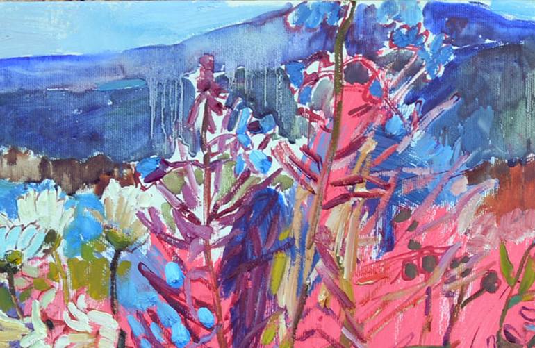 Original Abstract Floral Painting by Andrii Kutsachenko