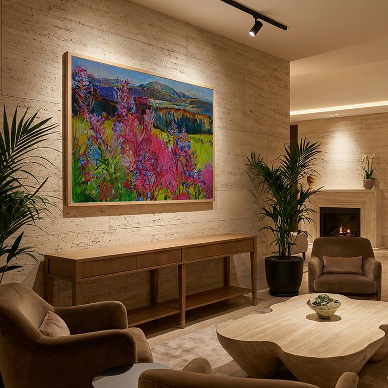 Original Abstract Nature Painting by Andrii Kutsachenko