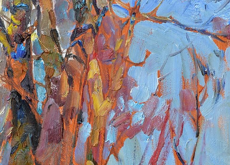 Original Abstract Tree Painting by Andrii Kutsachenko