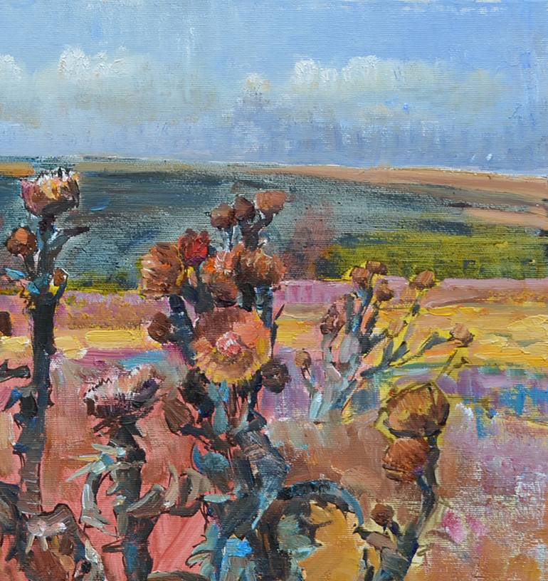 Original Abstract Floral Painting by Andrii Kutsachenko