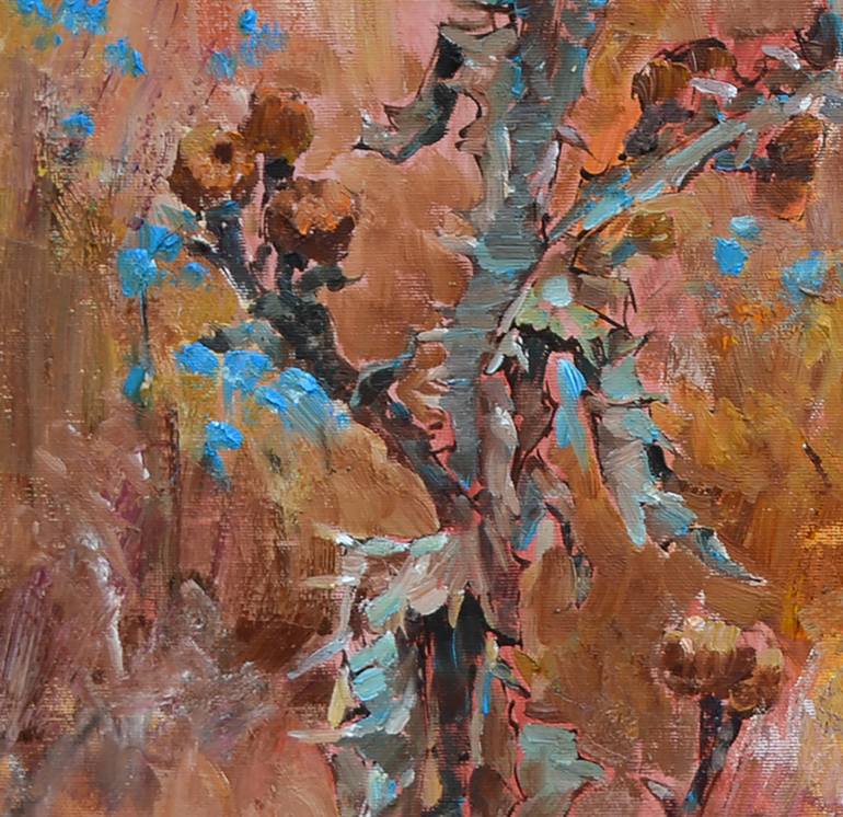 Original Abstract Floral Painting by Andrii Kutsachenko