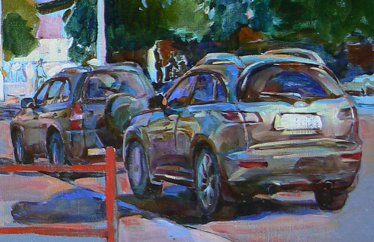 Original Abstract Landscape Painting by Andrii Kutsachenko
