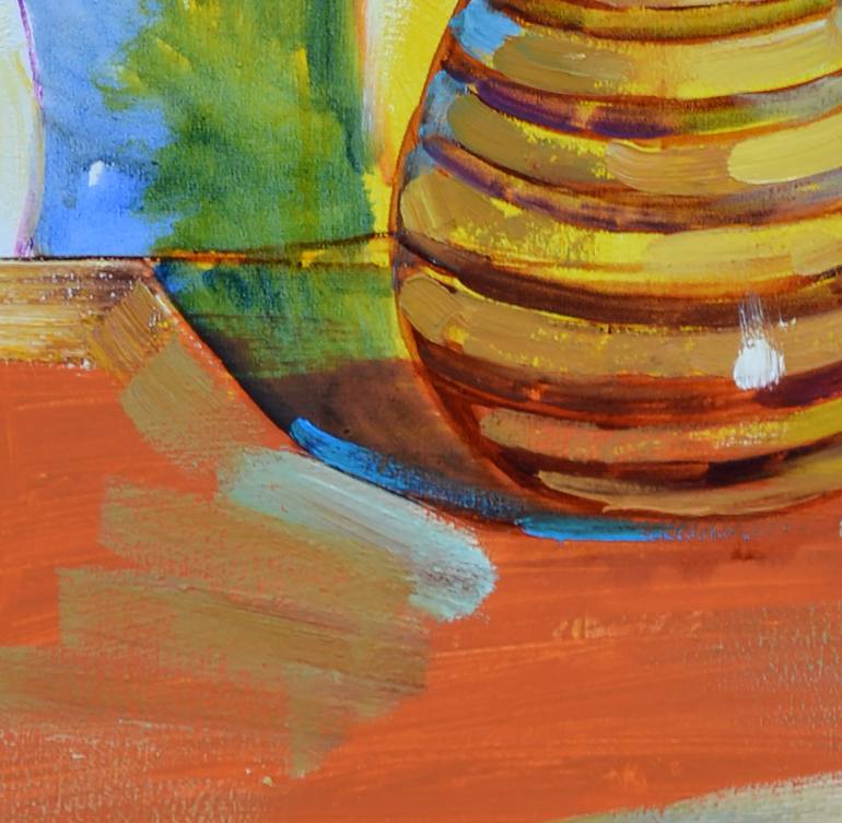 Original Abstract Still Life Painting by Andrii Kutsachenko