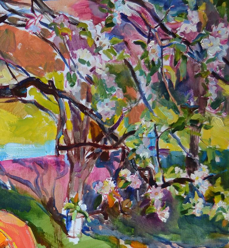 Original Abstract People Painting by Andrii Kutsachenko