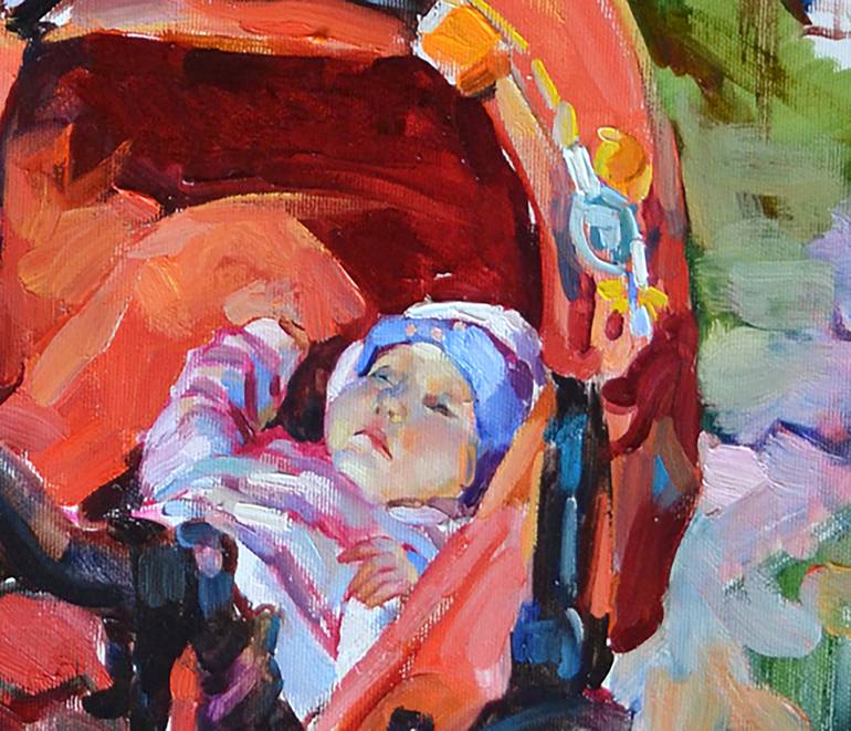 Original Abstract People Painting by Andrii Kutsachenko
