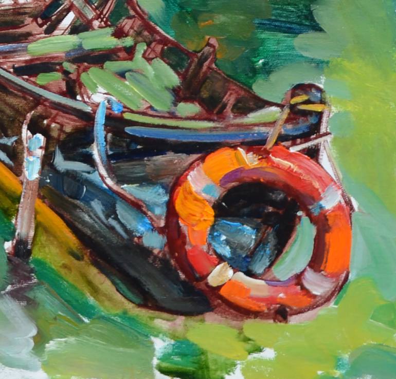 Original Abstract Seascape Painting by Andrii Kutsachenko