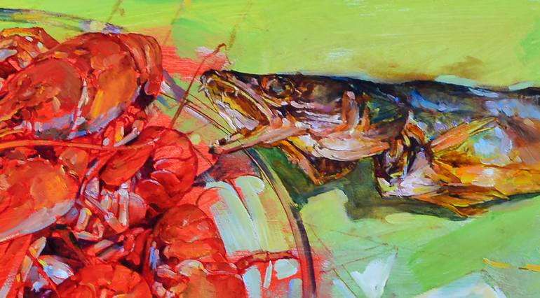 Original Abstract Still Life Painting by Andrii Kutsachenko