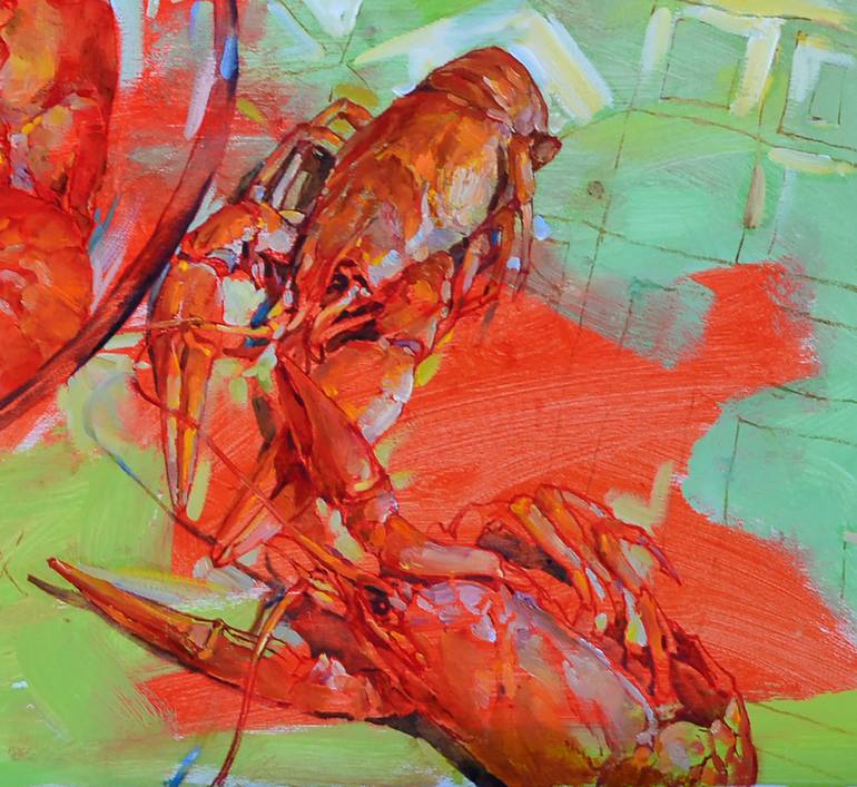 Original Abstract Still Life Painting by Andrii Kutsachenko
