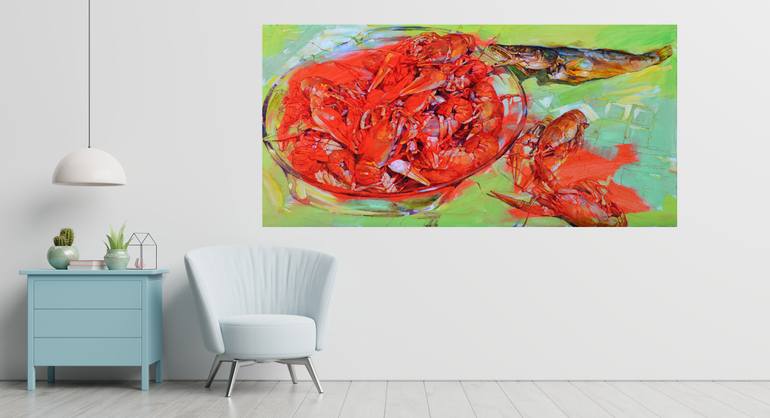 Original Abstract Still Life Painting by Andrii Kutsachenko