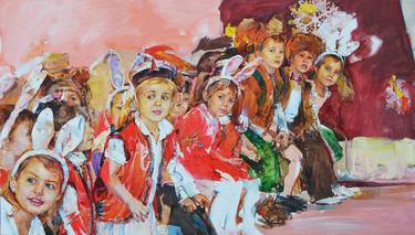 Original Abstract People Paintings by Andrii Kutsachenko