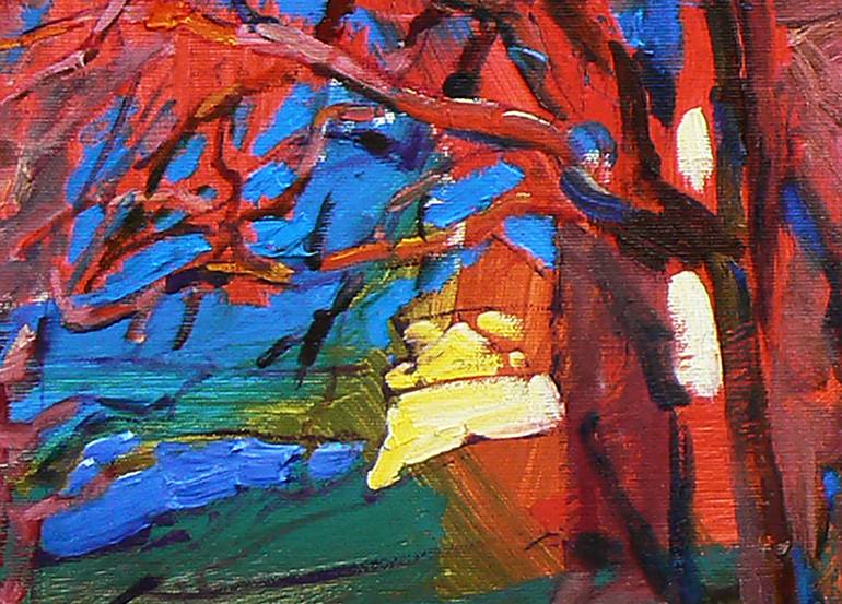 Original Abstract Landscape Painting by Andrii Kutsachenko