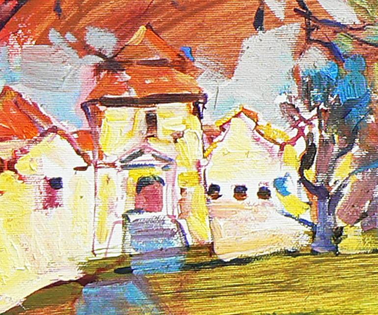 Original Abstract Landscape Painting by Andrii Kutsachenko