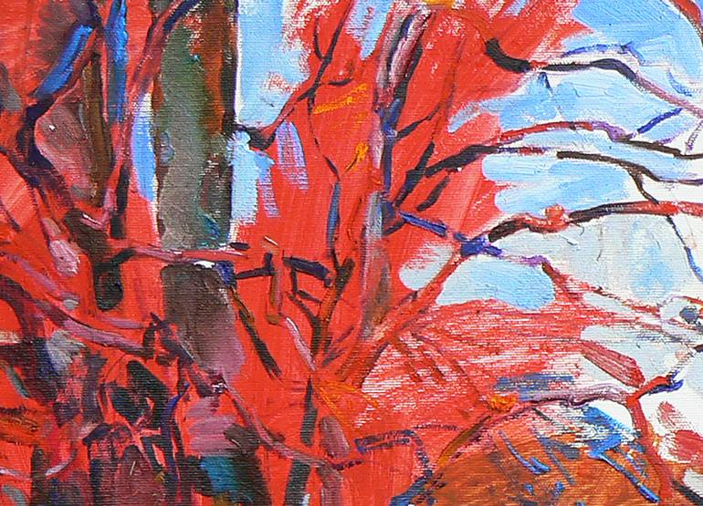 Original Abstract Landscape Painting by Andrii Kutsachenko