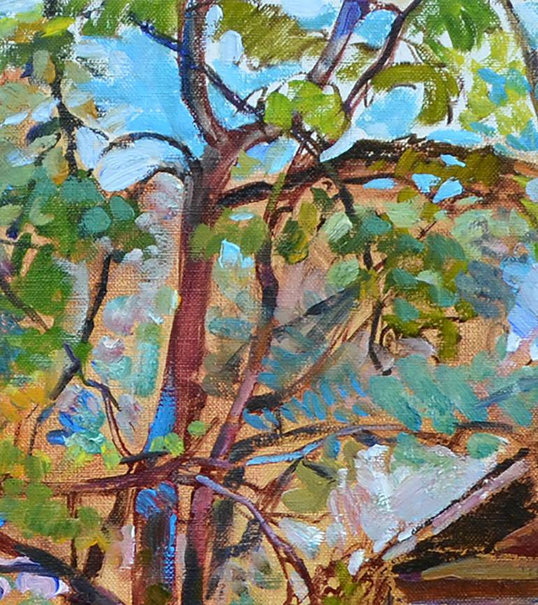 Original Abstract Architecture Painting by Andrii Kutsachenko