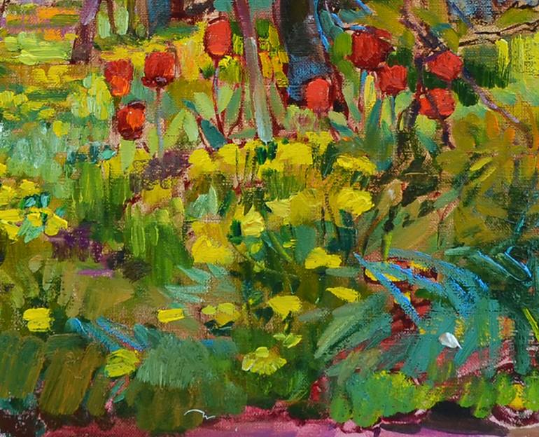Original Abstract Architecture Painting by Andrii Kutsachenko