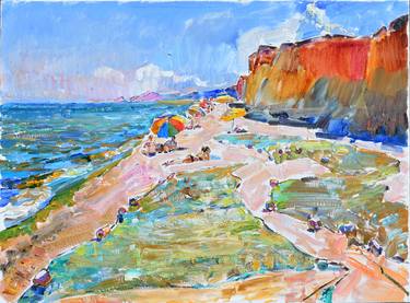 Print of Abstract Beach Paintings by Andrii Kutsachenko