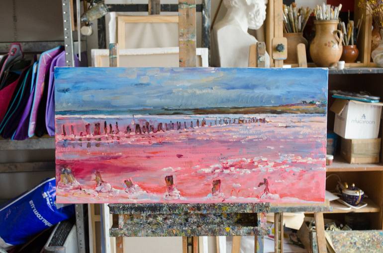 Original Abstract Seascape Painting by Andrii Kutsachenko