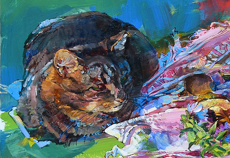 Original Abstract Still Life Painting by Andrii Kutsachenko