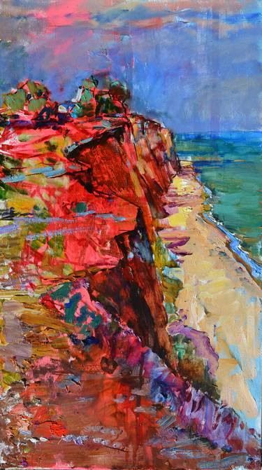 Original Abstract Landscape Paintings by Andrii Kutsachenko