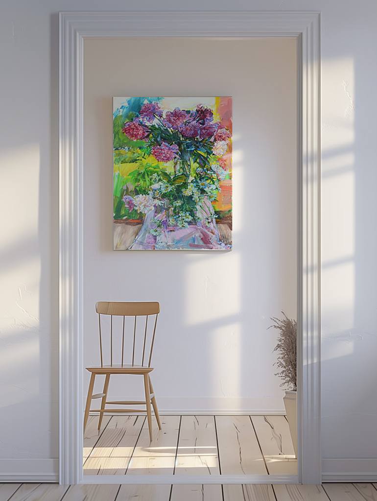 Original Abstract Still Life Painting by Andrii Kutsachenko