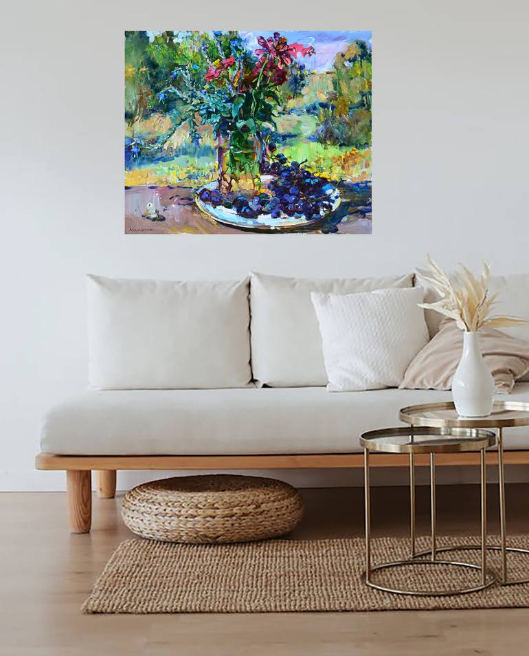 Original Abstract Still Life Painting by Andrii Kutsachenko