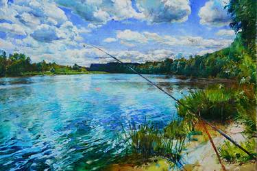 Original Abstract Landscape Paintings by Andrii Kutsachenko