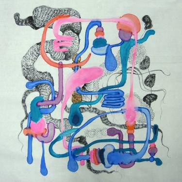 Print of Abstract Love Paintings by MinKyung Sin